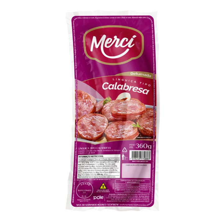 Linguiça Calabresa 360g - Mercí